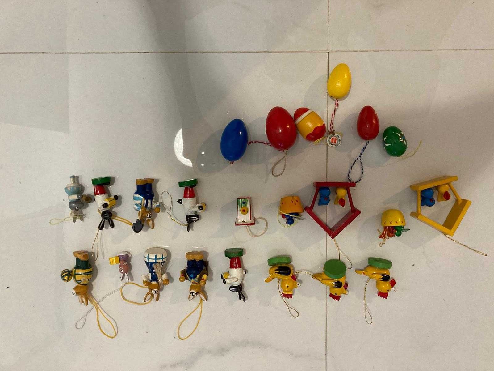 figurine din lemn sezon paste Figurine iepurasi oua decor primavara