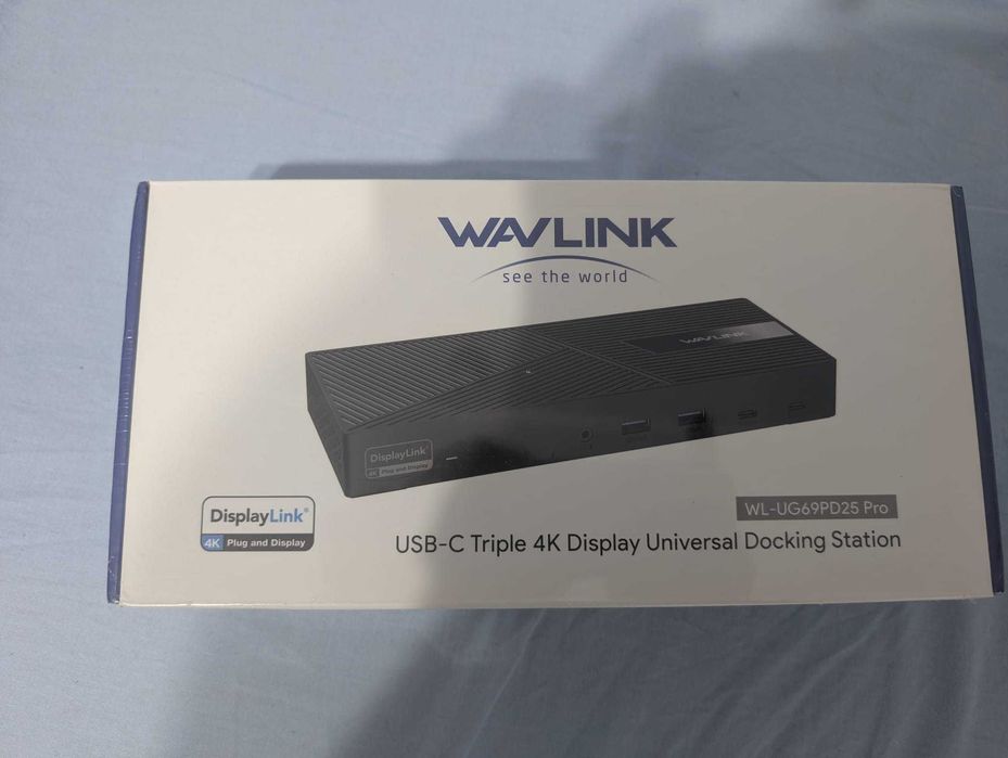 WAVLINK DisplayLink Docking Station Triple Monitor 4K60Hz 13 in 1