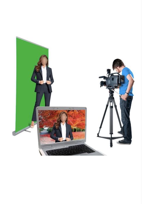 Panou Fundal Studio Verde (Green Screen) 150x200 cm