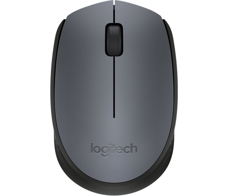 Мышь Логитеч LOGITECH M170 Wireless Mouse Black-Grey USB