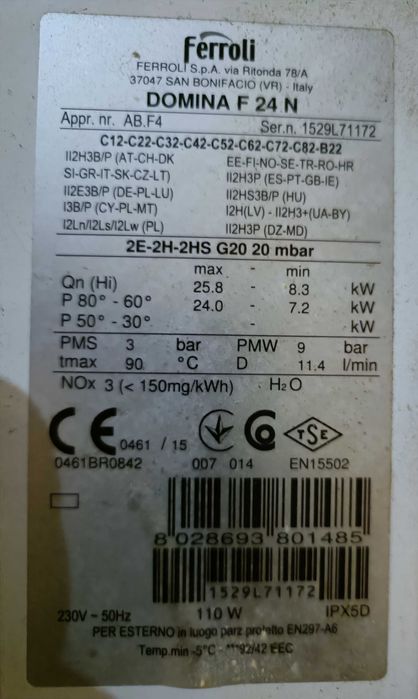 Vând centrala termica Ferrol