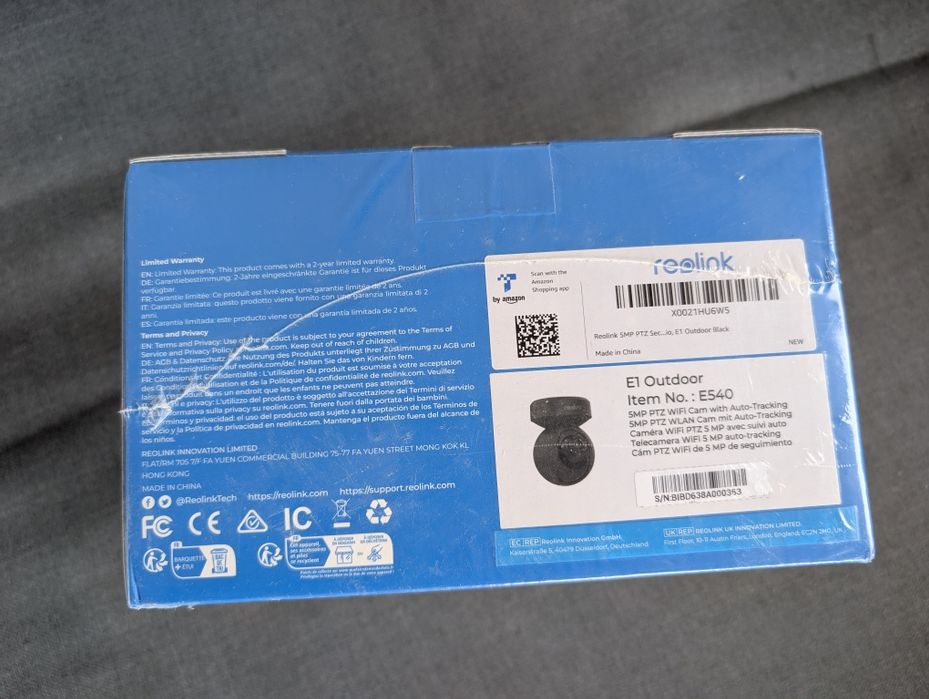 SIGILAT - Camera Supraveghere Reolink E1 Outdoor - E540 - Negru