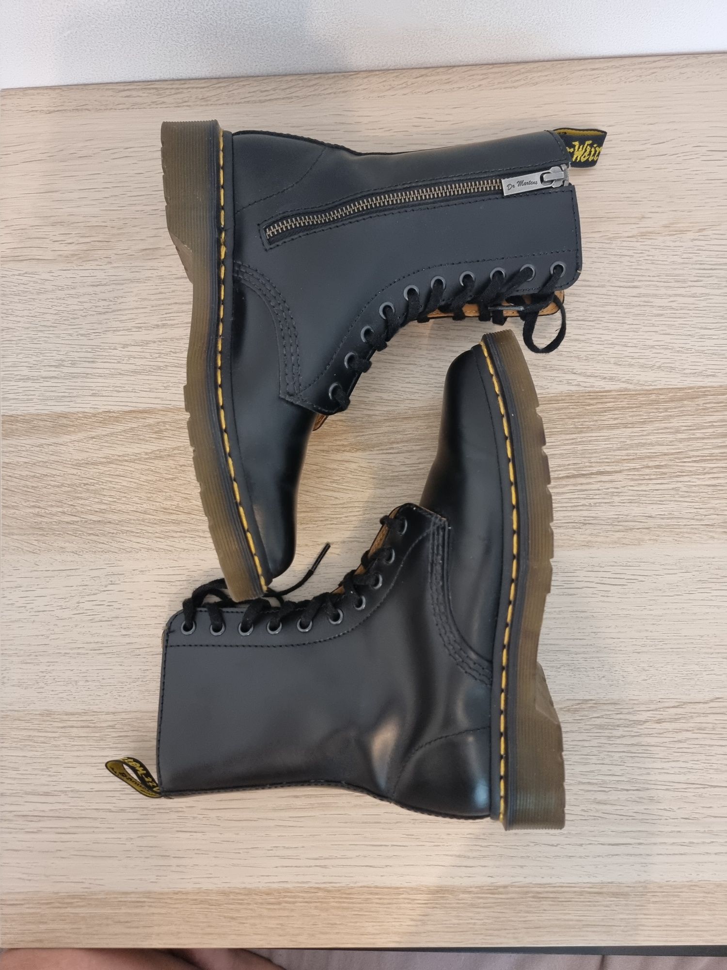 Dr. Martens ALIX leather pointed toe boots