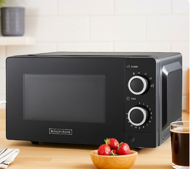 Микровълнова фурна Royalty Line RL-MWO-3818 BLACK - 20L, 700W