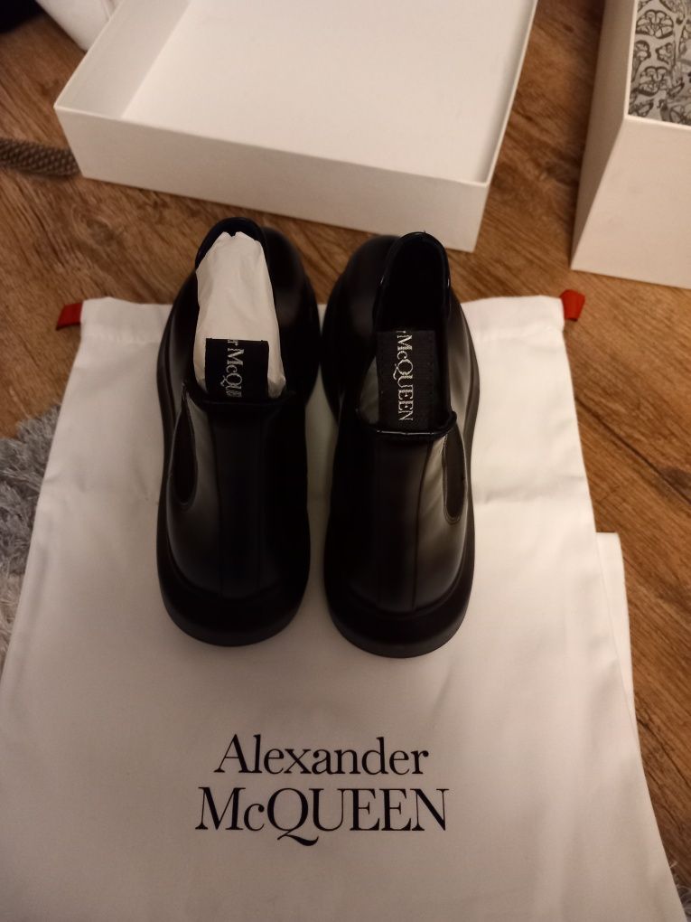 Ghete Alexander McQueen Hybrid negre