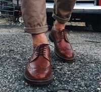 Pantofi derby brogue 44 premium Gutteridge NOI piele naturala moale