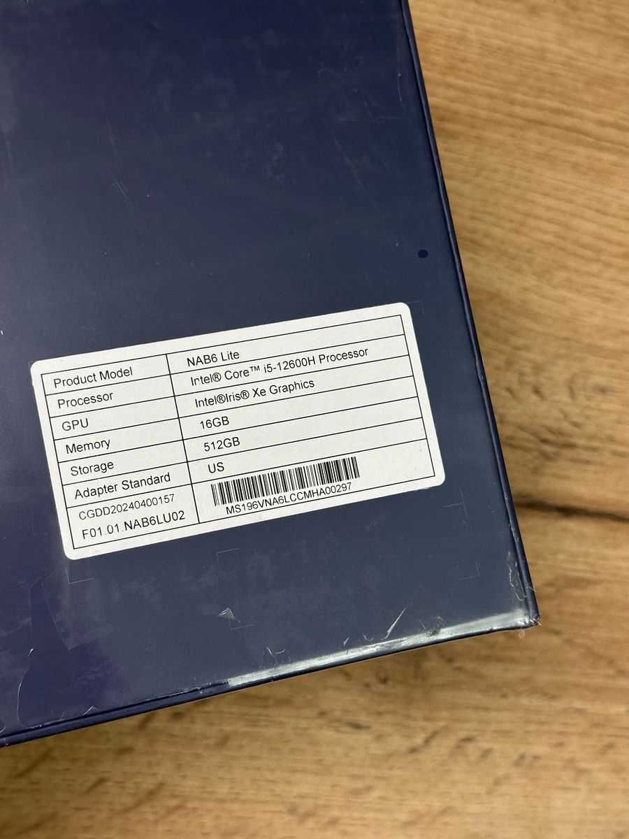 Мини-ПК Minisforum NAB6 Lite – i5-12600H / 16 ГБ RAM / 512 ГБ NVMe SSD