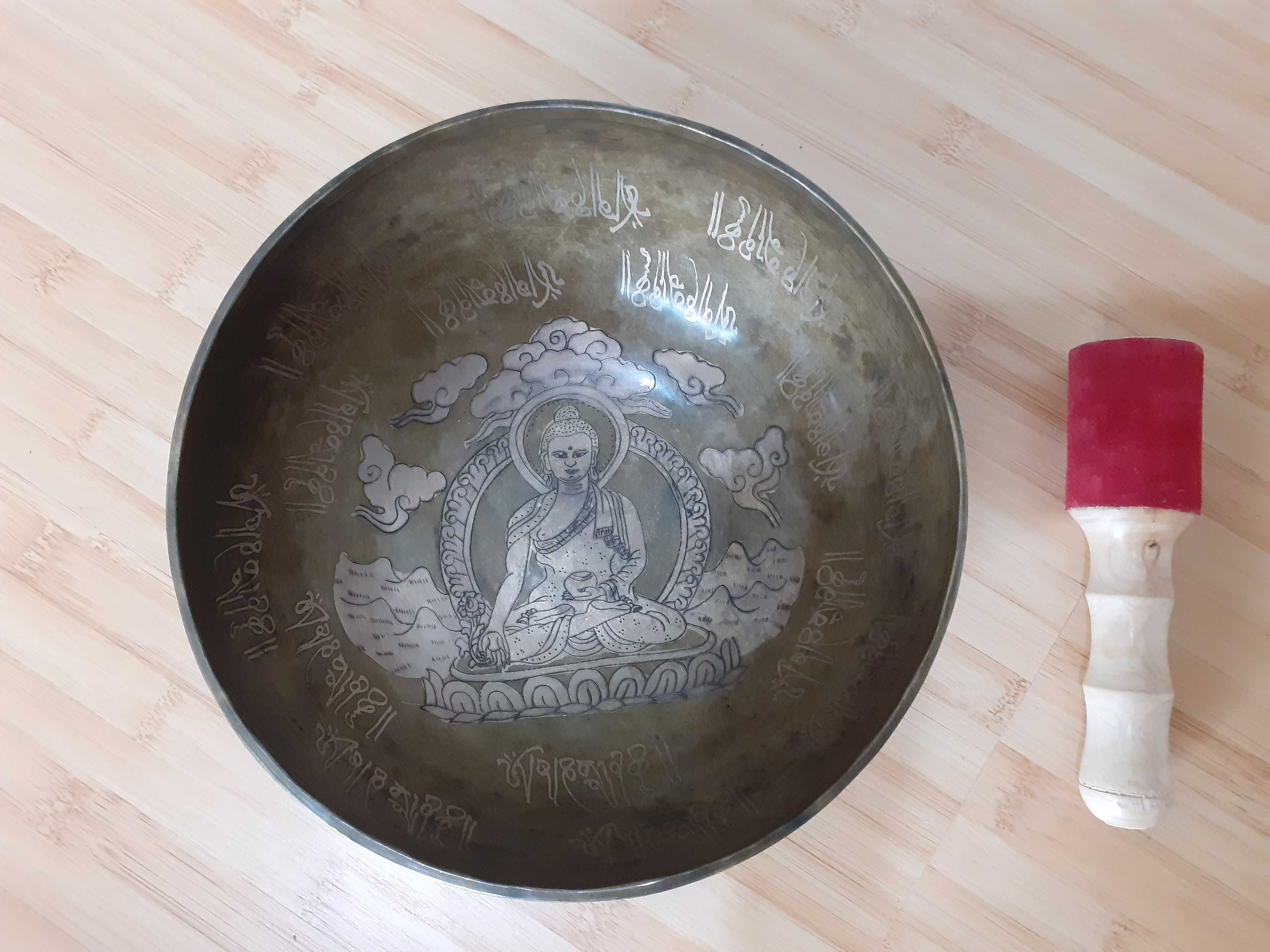 Bol tibetan cântător cu Buddha diametru 25 cm