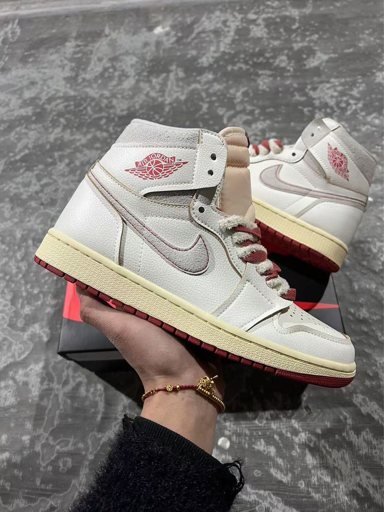 Air Jordan 1 Retro High Rare Air Sail Cinnabar