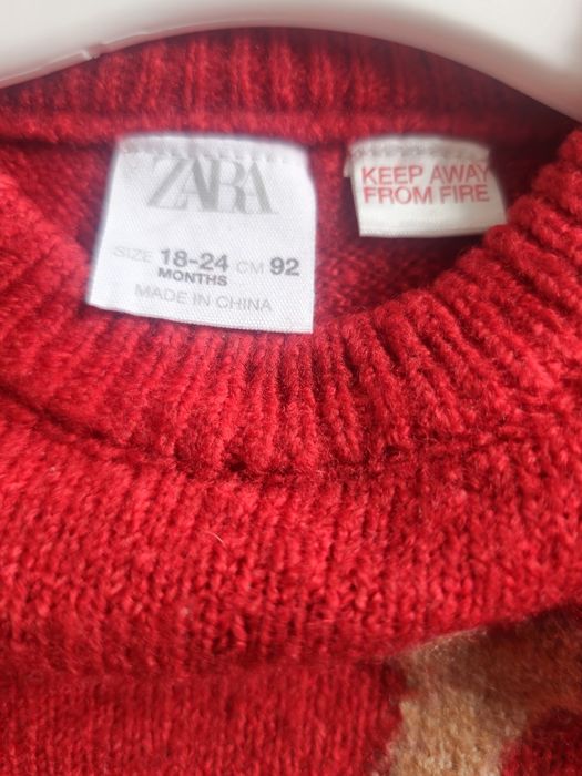 Set 3 pulovere H&M, Zara, tematica Craciun 92, 18-24 luni