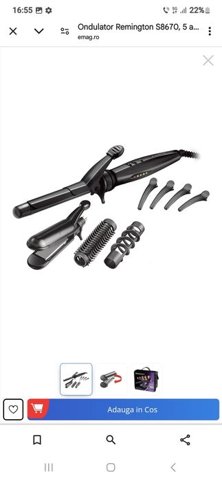 Ondulator Remington cu 5 accesorii