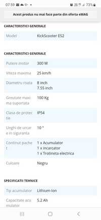 Trotineta electrica Ninebot Segway ES2