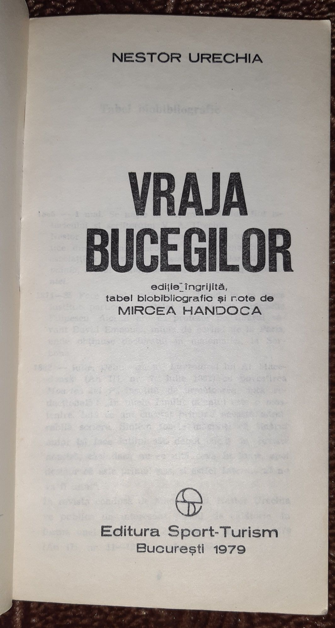 Vraja Bucegilor - Nestor Urechia