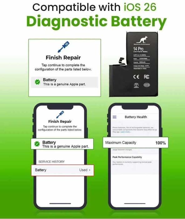 Apple iPhone 14 Plus 14 Pro 14 Pro Max Baterie Aftermarket