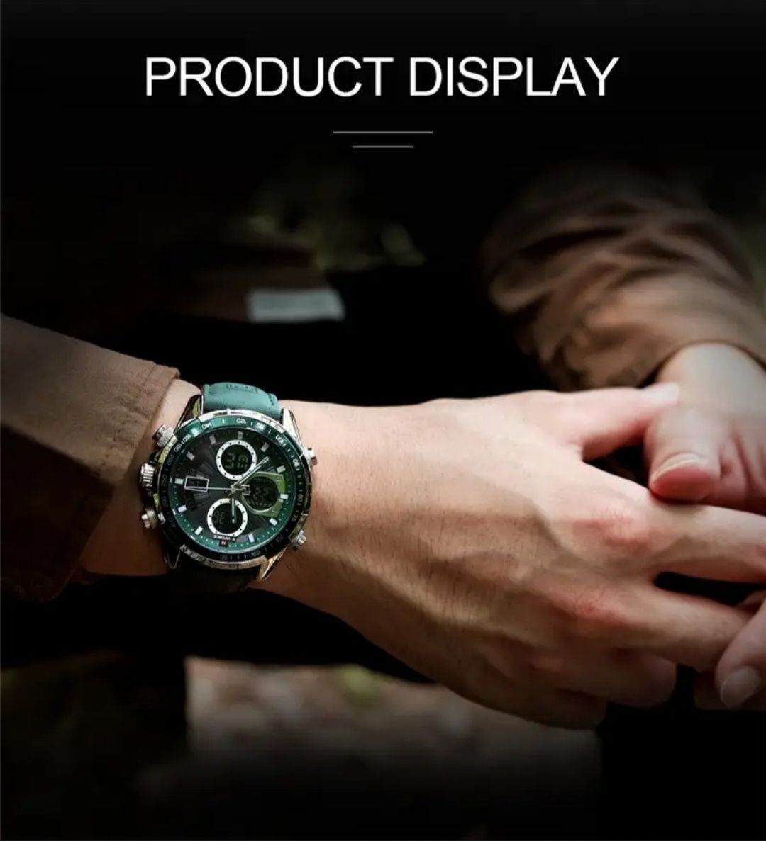 Часы Мужские часы NaviForce Fly Green водонепроницаемые