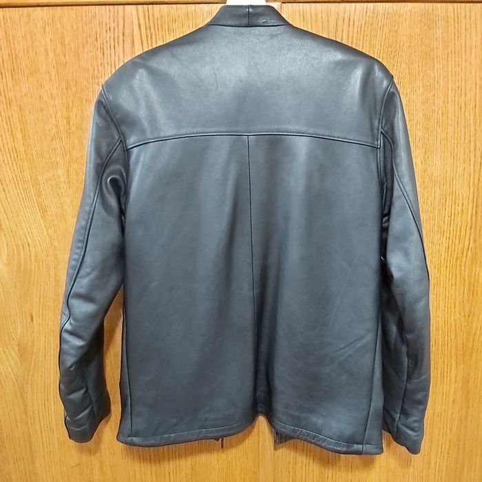 Geaca din piele naturala, Slim Fit, marimea M.