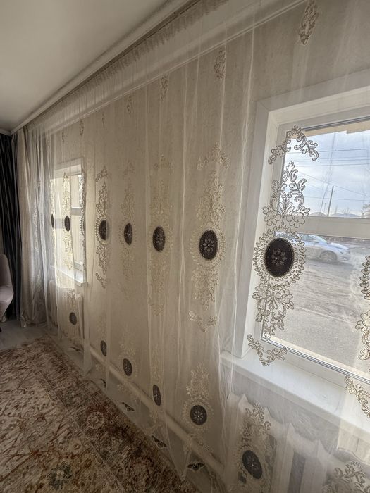 Комплект шторы+ тюли.