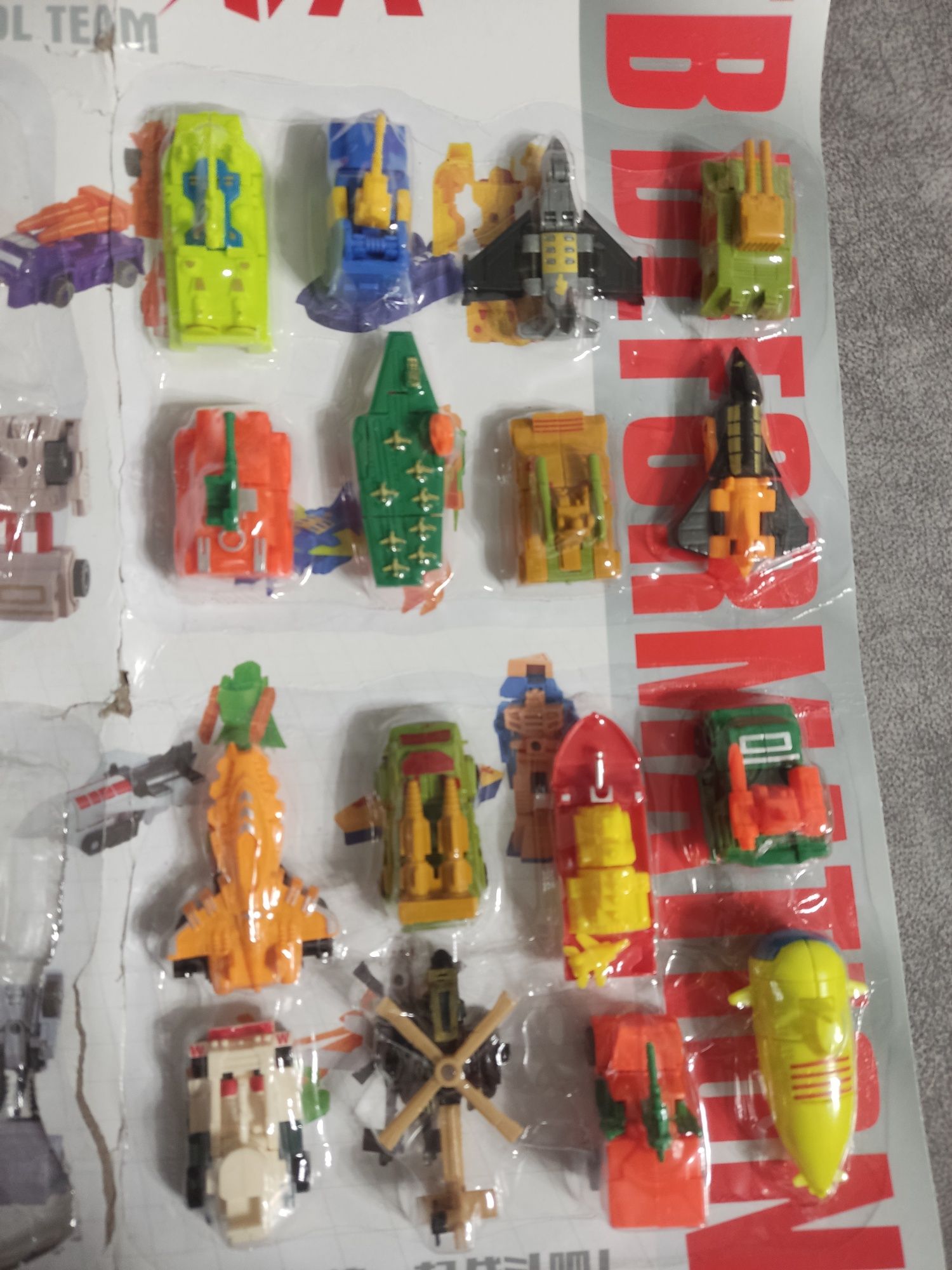 Игрушки мини трансформеры, 16 шт. разом