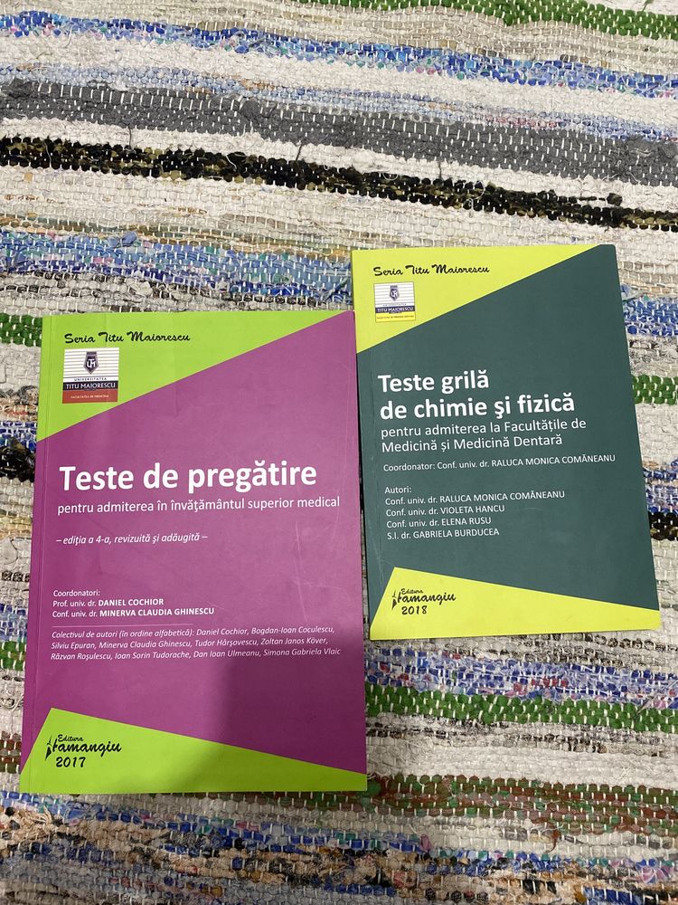Titu Maiorescu teste grila Medicina + teste grila chimie si fizica