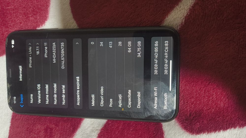Vând iPhone 11 64 Gb