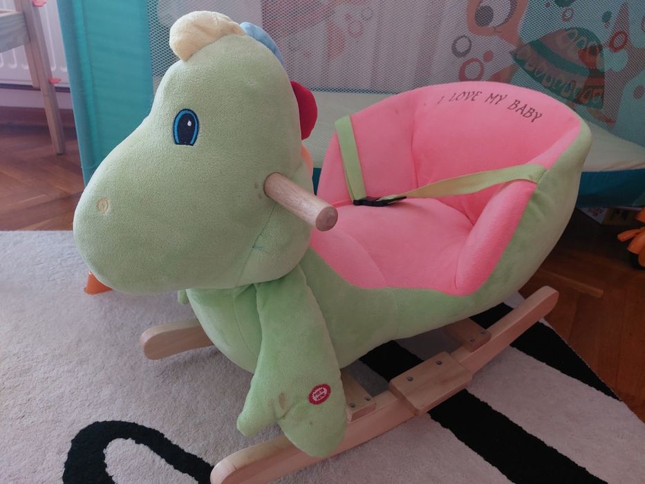 Balansoar copii dinozaur cu sunete