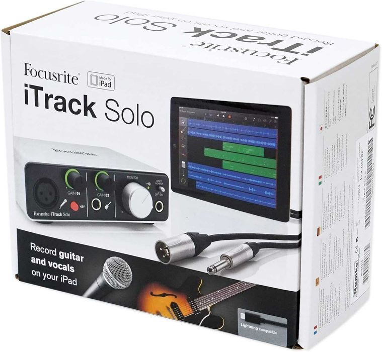 Interfață audio Focusrite - iTrack Solo Lightning, gri/negru,sigilat