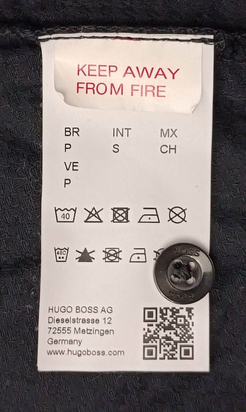 Hugo Boss Premium Pyjama оригинална пижама S памучна черна