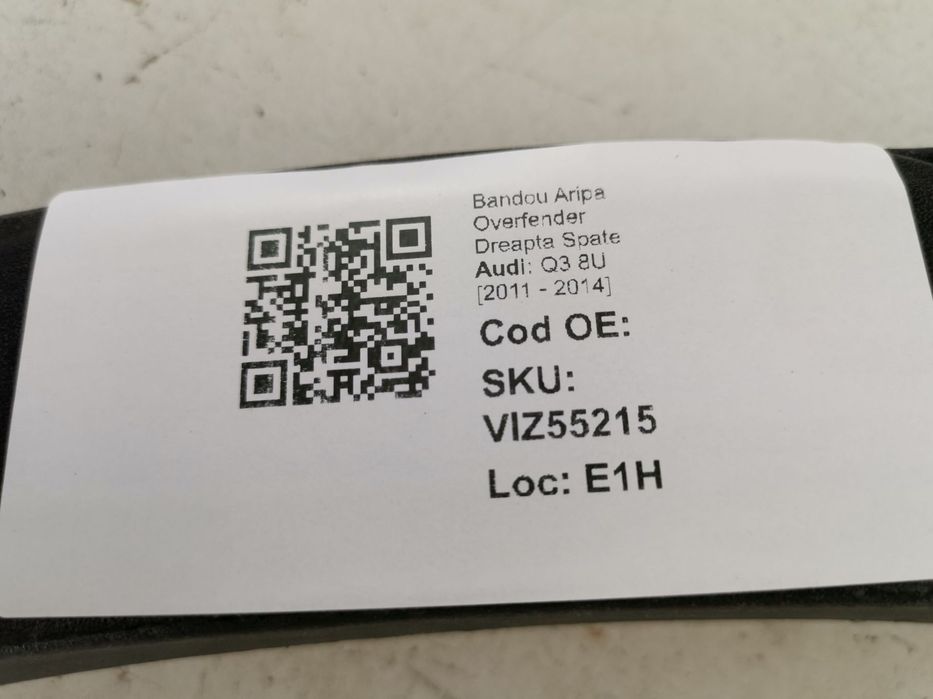 Bandou Aripa Overfender Dreapta Spate Audi Q3 8U 2011 2012 2013 2014 O