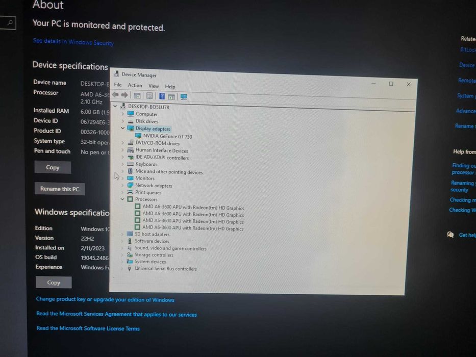 Unitate PC-HP-DDR-3-6G -AMD A6-3600