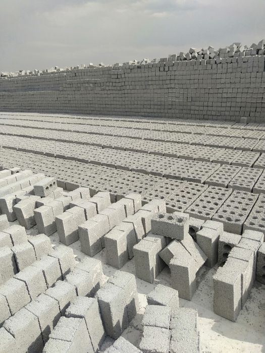 Шлакоблок строительный прессованный заборные козырьки