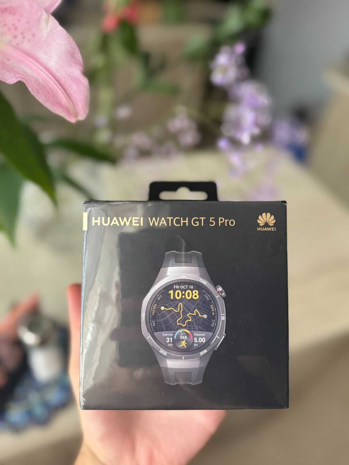 Huawei Watch GT 5 Pro Black Rubber - 46 mm – Чисто нов, 3 г. гаранция