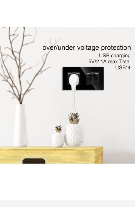 Set 2 prize duble cu usb cu rame din sticla