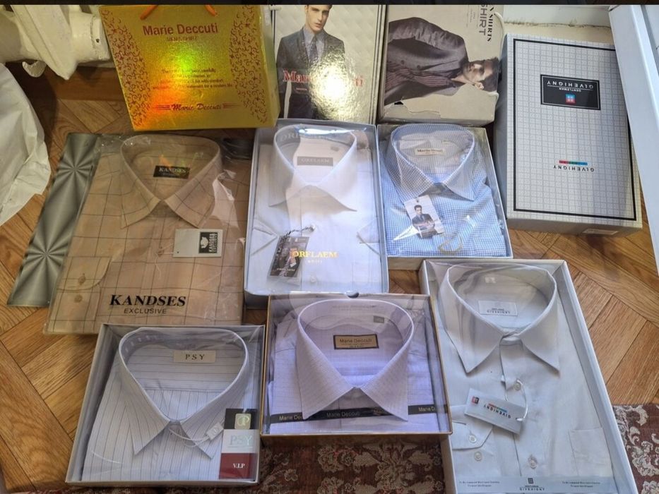 Мужские рубашки  и шапандар новые