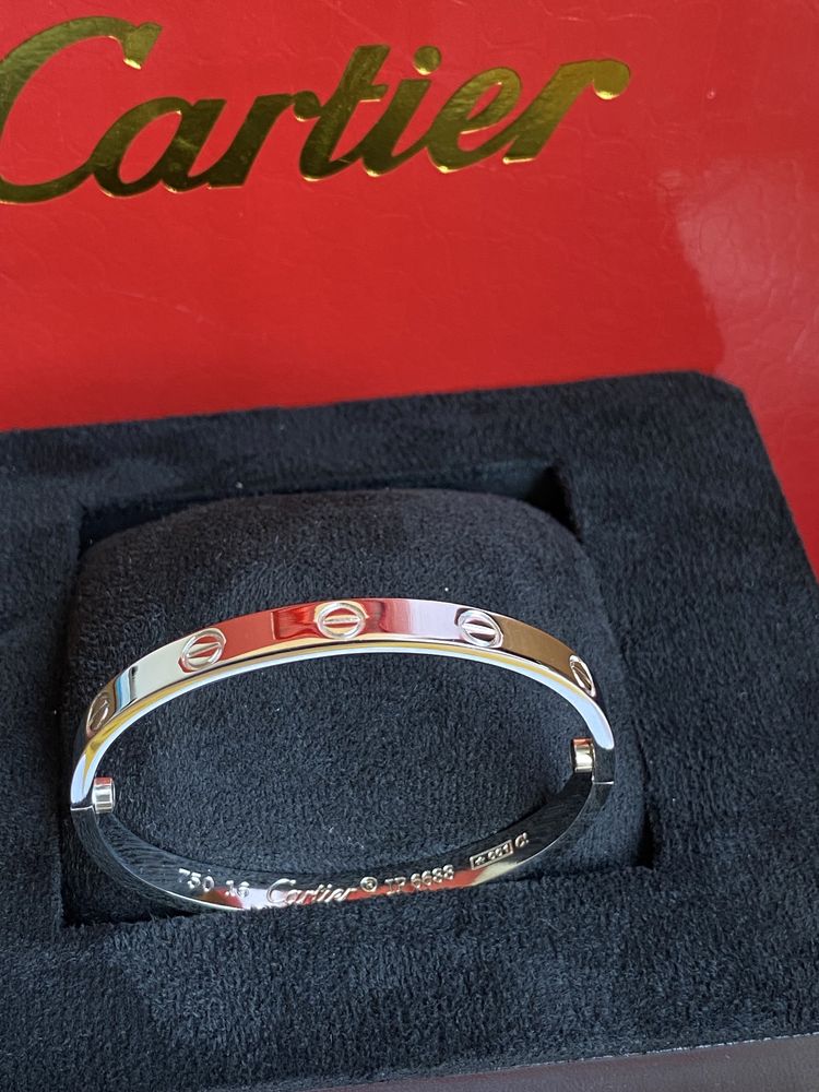 Brățara model Cartier LOVE White Gold 18K