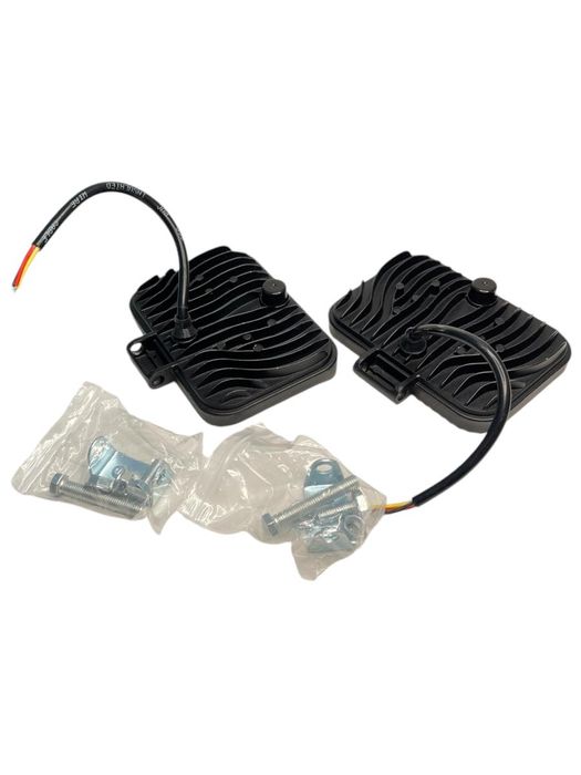 Прожектор с мигач 2 LED за кола 4"