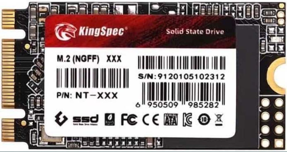 SSD KingSpec M.2 NVMe PCIe,128GB 2242 SATA III 6 Gbps intern M.2,NGFF