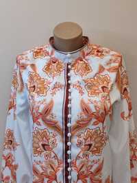 Нова, елегантна риза мотив Цветя и перлени копчета