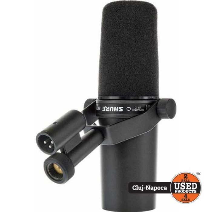 Microfon cu fir Condensator Shure SM7B, XLR, Cardioid |UsedProducts.ro