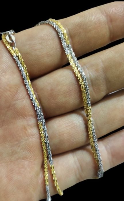 Цепочка. Золото-серебро