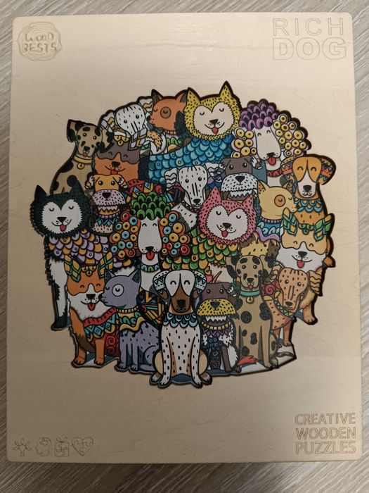 Дървени пъзели с подарък