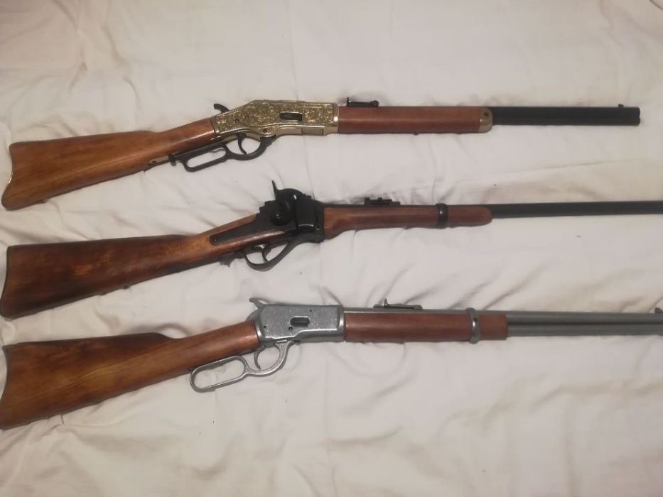 Пушка Winchester 1873. Най-луксозната каубойска пушка. РЕПЛИКА