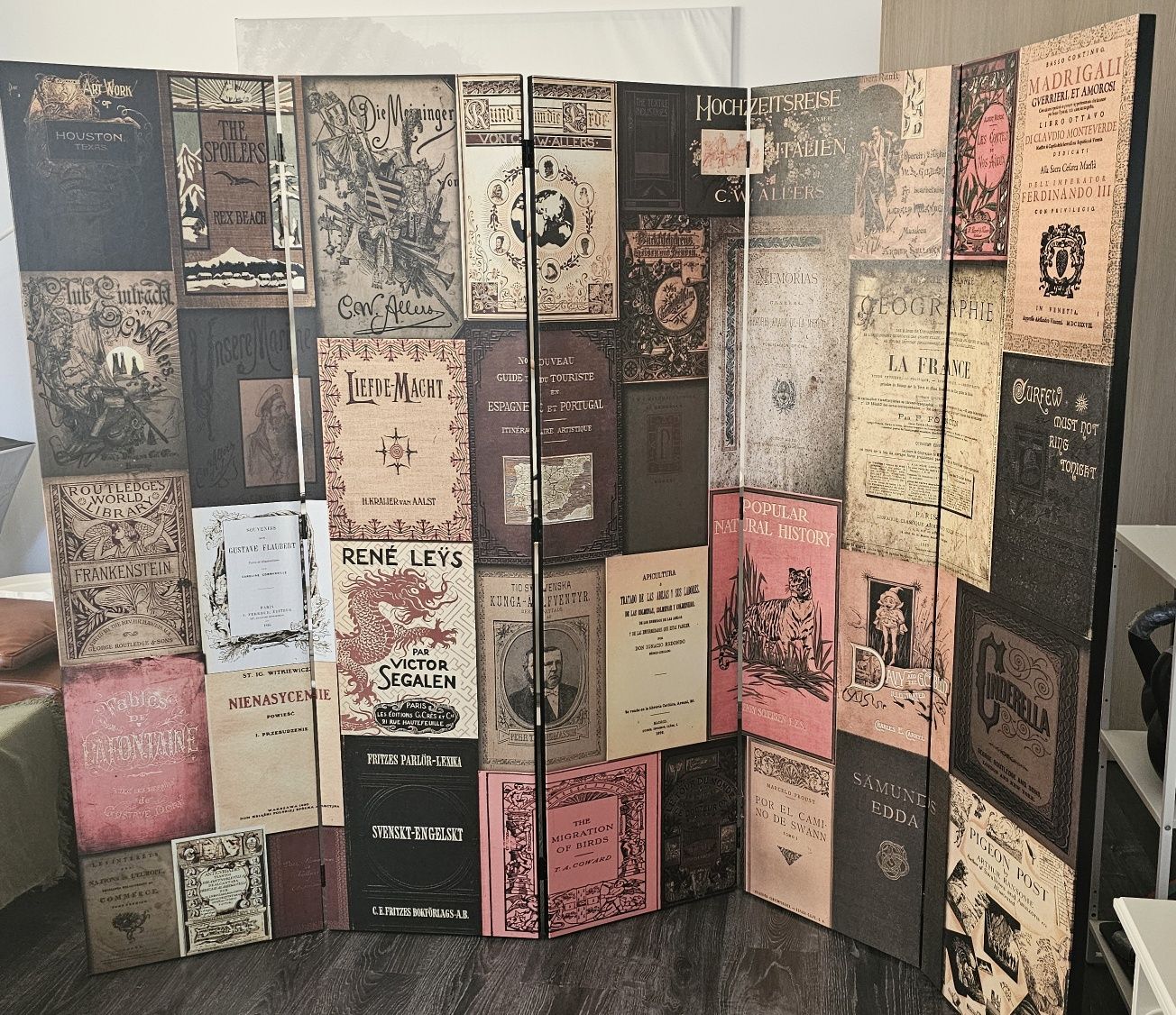 Paravan Interior 225x172cm, 5 panouri, Print Vlies Fata-Spate