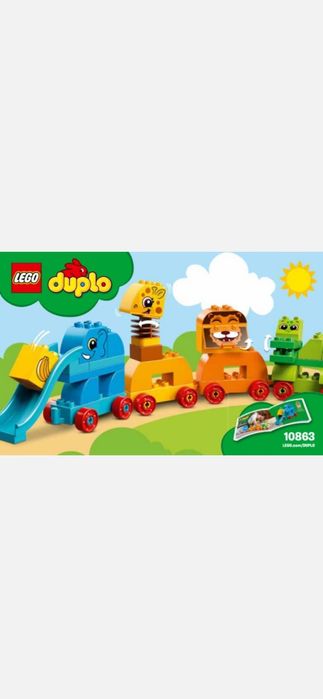 LEGO DUPLO - Prima mea cutie de caramizi cu animale 10863, 34 piese