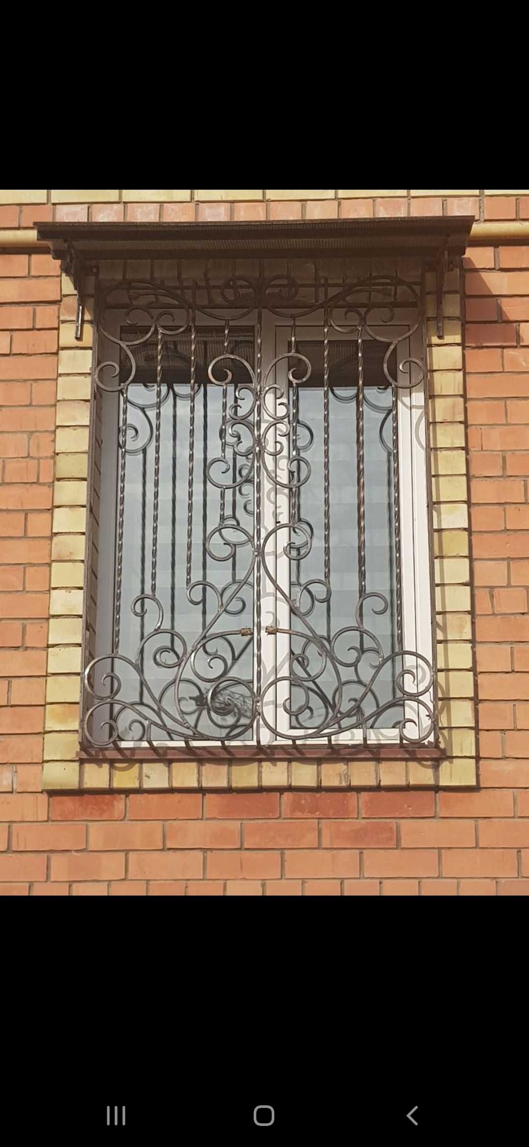 решетки на окна, ограждения навесы ворота двери