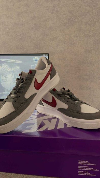 Nike SB Advesary Premium trainers in red and gray