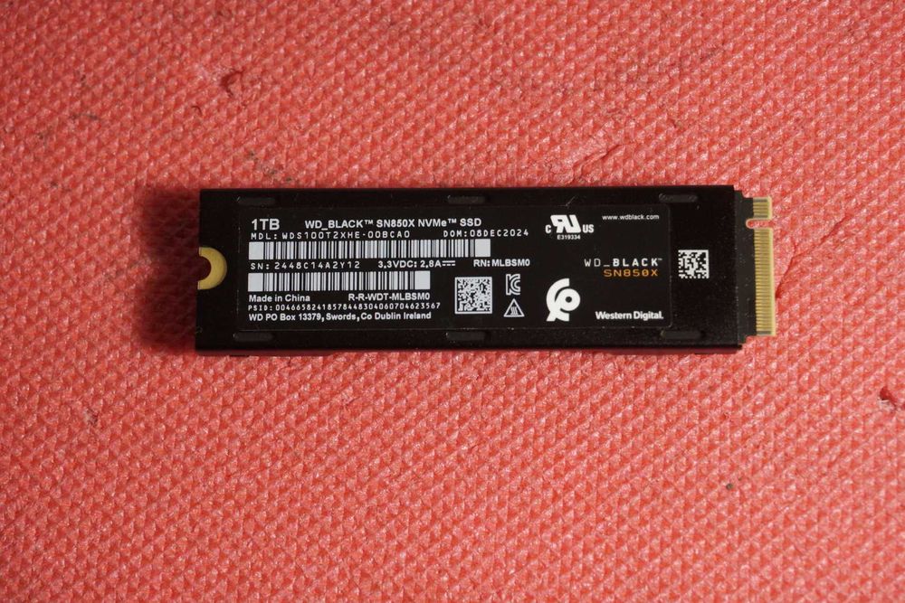 1 TB Диск NVME SSD Western Digital SN850X pcie Gen 4 : 7300 / 6300 mbs