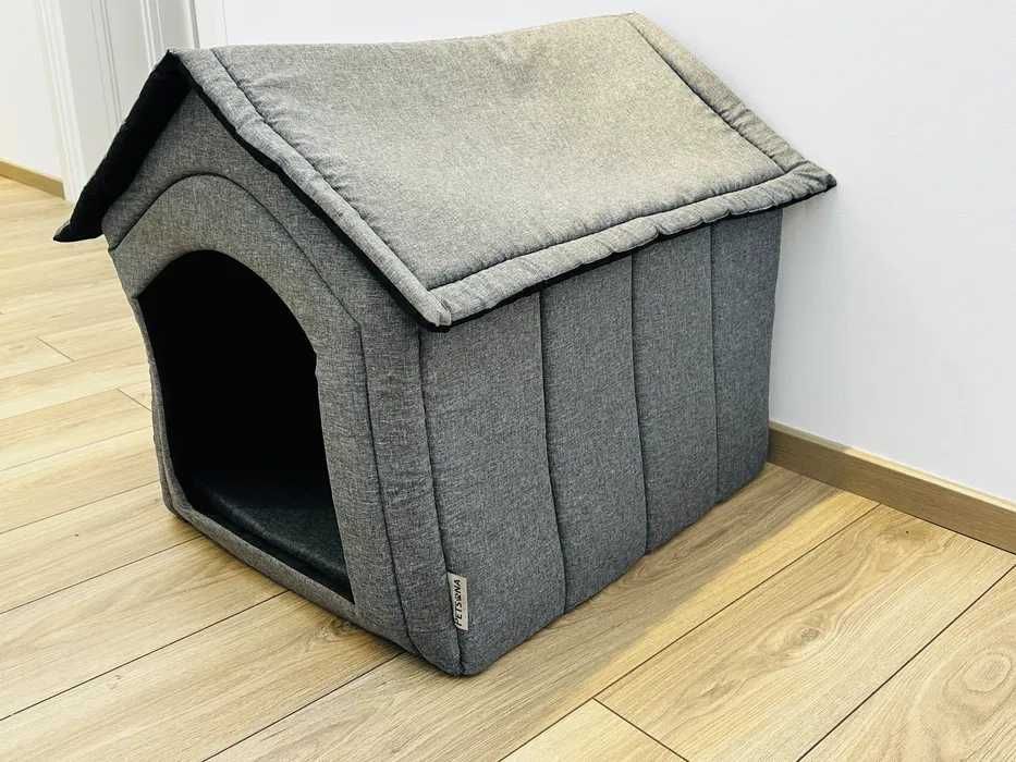 Casuta pentru caini, Petsona, XL, gri