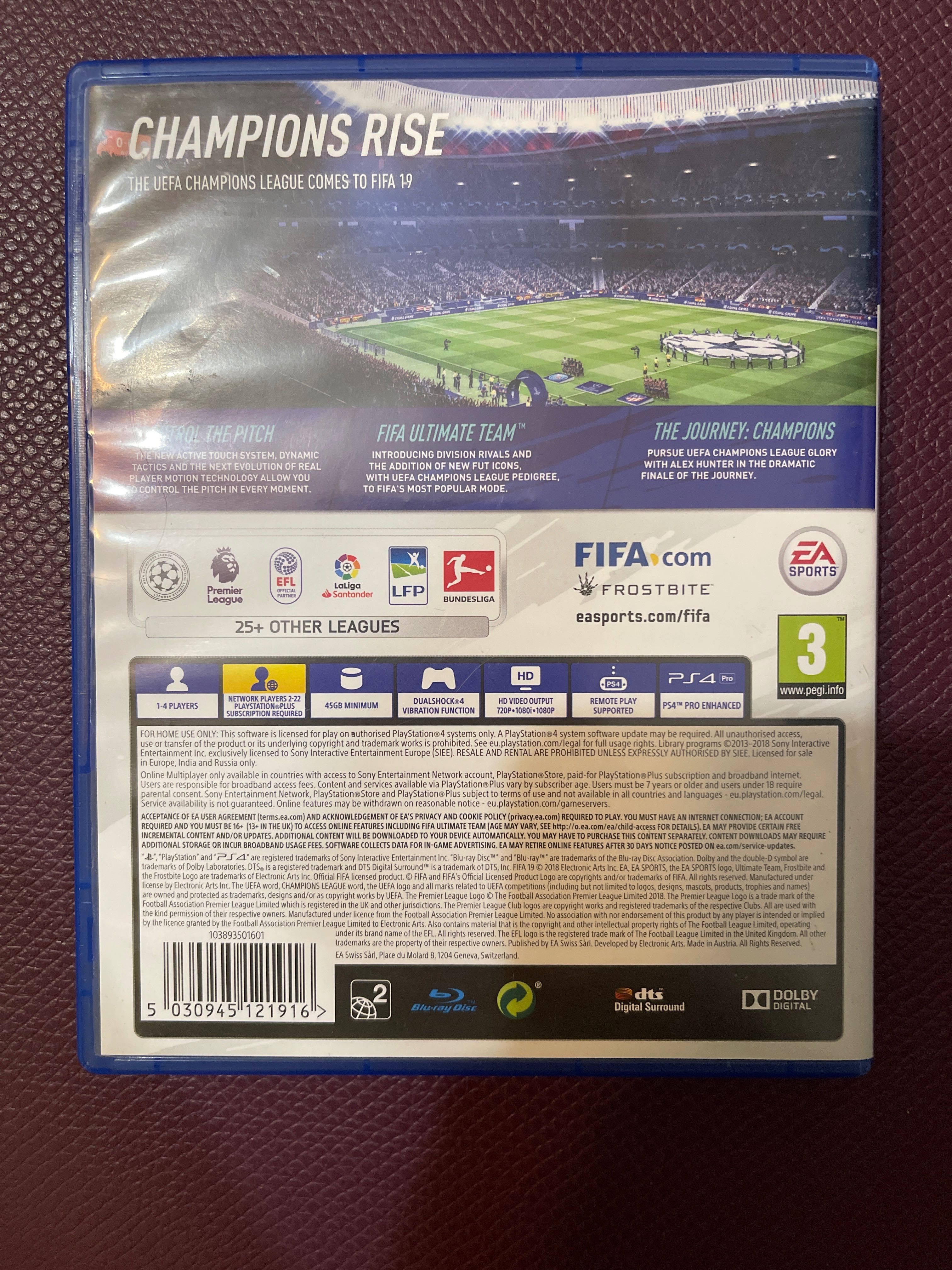 Продавам fifa19  за PS4