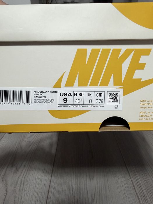 Air Jordan 1 High Og ,,Yellow Ochre’’