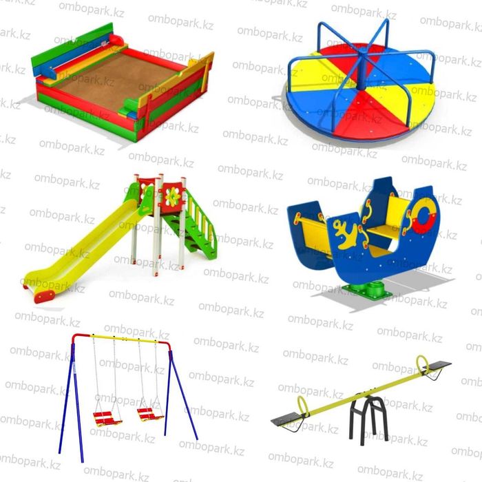Горки, Качели, Карусели, Качалки на пружине, Балансиры Уличные Детские